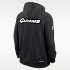 Los Angeles Rams Initial Home Sideline Men's Nike Dri-FIT NFL Pullover Hoodie
