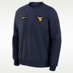West Virginia Premium Performance Men's Nike Dri-FIT College Pullover Crew