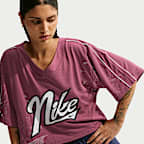 Playera de manga corta Dri-FIT oversized para mujer Nike One