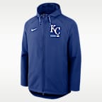 Kansas City Royals Authentic Collection Men's Nike Therma-FIT MLB Full-Zip Hooded Jacket