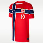 Martin ÿdegaard Norway National Team 2026 Stadium Home Big Kids' Nike Dri-FIT Soccer Jersey