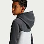 Nike Sportswear Tech Fleece Tam Boy Fermuarlı Genç Çocuk Kapüşonlu Üst