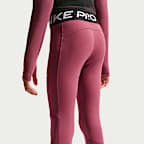 Nike Pro Girls' Mid-Rise Leggings