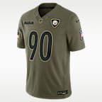 T.J. Watt Pittsburgh Steelers Salute to Service Men's Nike Dri-FIT NFL Limited Jersey