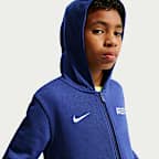 Atlético Madrid Club Older Kids' (Boys') Nike Football Full-Zip French Terry Hoodie