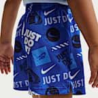 나이키 스포츠웨어 베이비 인 더 존 투피스 프린트 쇼츠 세트