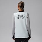 Paris Saint-Germain Strike Night Edition Jordan Dri-FIT knit voetbaltrainingstop met ronde hals voor dames