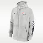 Denver Broncos Club Men's Nike NFL Full-Zip Hoodie