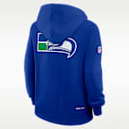 Seattle Seahawks Sideline Standard Issue Alt Women's Nike Dri-FIT NFL Pullover Hoodie