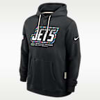 Sudadera con gorro sin cierre Nike Dri-FIT de la NFL para hombre New York Jets Crucial Catch Sideline Standard Issue