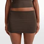 NikeSKIMS Matte Women's 3" Fold-Over Waistband Shorts