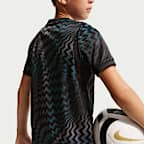 Replika brankářského fotbalového dresu Nike Dri-FIT Chelsea FC Stadium 2026/27 s krátkým rukávem pro větší děti