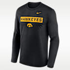Iowa Primetime Legend 2-Hit Men's Nike Dri-FIT College Long-Sleeve T-Shirt
