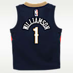 Mono Nike para bebé de la NBA de Zion Williamson de los New Orleans Pelicans Icon Edition