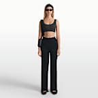 Bra de cuello en forma de U para mujer NikeSKIMS Ribbed Seamless