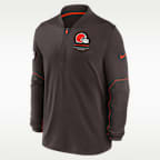 Cleveland Browns Sideline Men's Nike Dri-FIT NFL 1/2-Zip Top