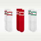 Calcetas para niños talla pequeña Striped Feather Nike (3 pares)