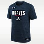 Atlanta Braves Authentic Collection Velocity Big Kids' Nike Dri-FIT MLB T-Shirt