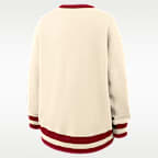 Sudadera de cuello redondo sin cierre universitaria Nike oversized para mujer Alabama Legacy
