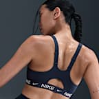 Bra deportivo con almohadillas y cierre frontal para mujer Nike Indy High Support