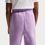 Pants holgados Studio Fleece para niños talla pequeña Nike Sportswear