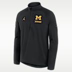 Michigan 2026 Military Appreciation Stride Men's Jordan Brand Dri-FIT College 1/2-Zip Long-Sleeve Top