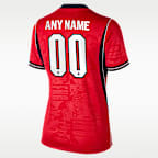 Jersey By You de fútbol Nike Dri-FIT Replica personalizable para mujer Inglaterra visitante 2026 Stadium