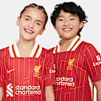 Liverpool F.C. 2024/25 Stadium Home Older Kids' Nike Dri-FIT Football Replica Shirt