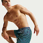 Short Volley avec sous-short intégré Nike Swim Breaker 13 cm pour homme