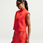 Skort de tiro medio para mujer Nike Sportswear Tech Fleece