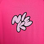 Playera de manga larga Nike Swim Hydroguard para niñas talla pequeña