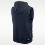 Atlanta Braves Authentic Collection Standard Issue Men's Nike Dri-FIT MLB Sleeveless Pullover Hoodie