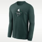 Michigan State Sideline Men's Nike Dri-FIT College Long-Sleeve T-Shirt