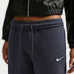 Joggers de tiro medio para mujer Nike Studio Fleece Medium Weight
