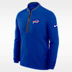 Buffalo Bills Logo Victory Men's Nike Dri-FIT NFL 1/2-Zip Long-Sleeve Top