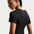 Playera de manga corta Dri-FIT de jacquard cropped para mujer Nike Pro