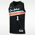 Jersey Nike de la NBA Swingman para niños talla grande Victor Wembanyama San Antonio Spurs City Edition