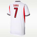 Bukayo Saka England National Team 2026 Stadium Home Big Kids' Nike Dri-FIT Soccer Jersey