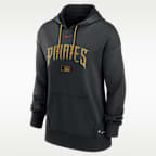 Pittsburgh Pirates Authentic Collection City Connect Women's Nike Therma MLB Pullover Hoodie