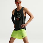 ナイキ ストライド メンズ Dri-FIT 13cm ランニングショートパンツ (インナー付き)