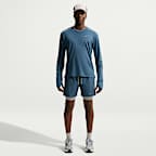 Långärmad vinteranpassad löpartröja Nike Miler Dri-FIT med UV-skydd för män