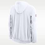 Chamarra Nike de la NFL de medio cierre con gorro para hombre Los Angeles Rams Alt Anorak