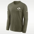 Los Angeles Rams Salute to Service Men's Nike NFL Long-Sleeve T-Shirt