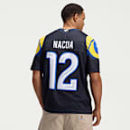 Puka Nacua Los Angeles Rams Rivalries Collection Men's Nike Dri-FIT NFL Limited Jersey