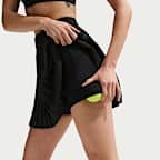 Nike Victory Dri-FIT tennisrok met hoge taille