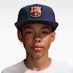 Gorra de futbol Nike para niños talla grande FC Barcelona Pro