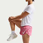 Nike Tempo Flow Swoosh Women's Dri-FIT Mid-Rise Brief-Lined Running Shorts