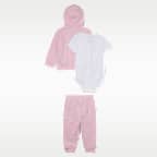 Conjunto de body y pants de 3 piezas para bebé Nike