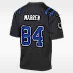 Jersey Nike de la NFL Game para niños grandes Tyler Warren Indianapolis Colts Rivalries Collection
