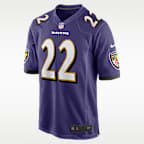 Jersey de fútbol americano Nike de la NFL Game para hombre Derrick Henry Baltimore Ravens